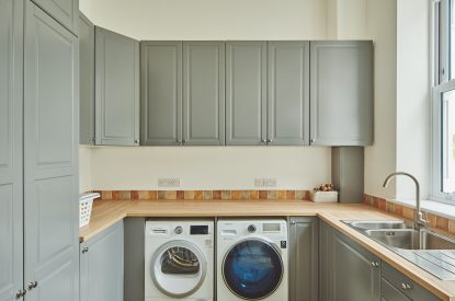 The utility room at Oakfield, Somerset