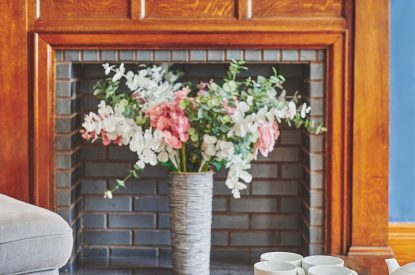 The fire place at Oakfield, Somerset