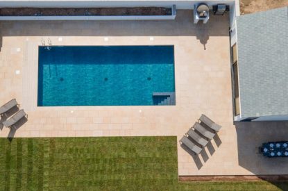 The swimming pool at Oakfield, Somerset