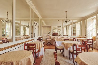 A dining room at Queen Anne Manor, Vale of Glamorgan