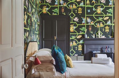 A bedroom at Queen Anne Manor, Vale of Glamorgan