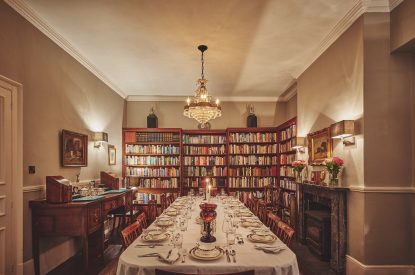 The dining room at Roupel Estate, Devon