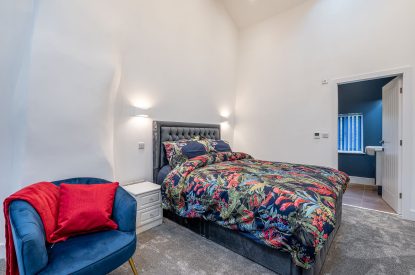 The master bedroom at The Lee, Yorkshire