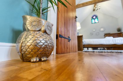 The hallway at Woodbury Cottage, Devon