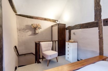 A bedroom at White Cross Cottage, Devon