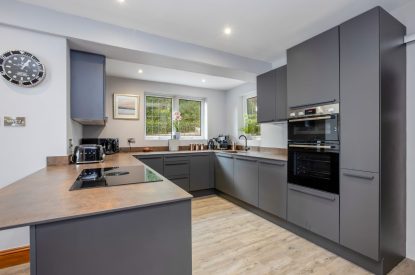 The kitchen at Seahaven, Devon