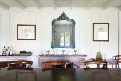 The dining room at Riverside View, Chiltern Hills