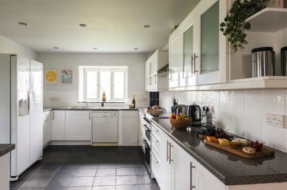 The kitchen at Padstone Manor, Cornwall