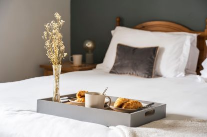 A bed at Padstone Manor, Cornwall