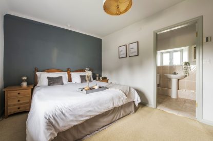 A double bedroom at Padstone Manor, Cornwall