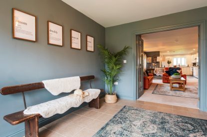 The entrance hall at Padstone Manor, Cornwall