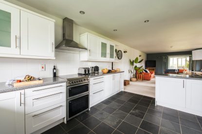 The kitchen at Padstone Manor, Cornwall