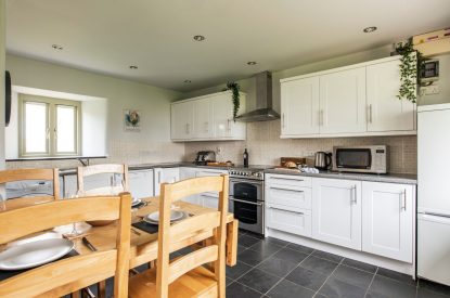 The kitchen at The Mill, Cornwall