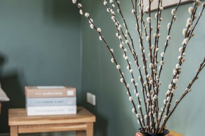 The living room at The Mill, Cornwall