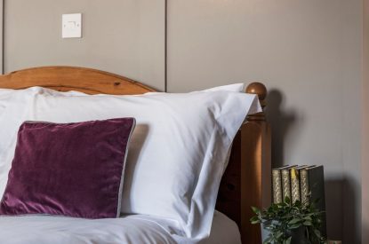 The bed at The Nooke, Cornwall