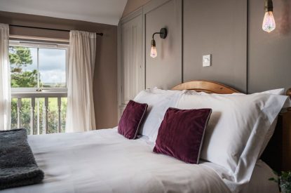 The bedroom at The Nooke, Cornwall