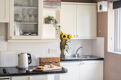 The kitchen at The Nooke, Cornwall
