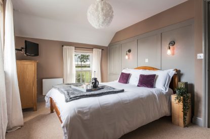 The double bedroom at The Nooke, Cornwall