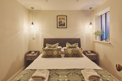 A bedroom at Ty Alice, Gower