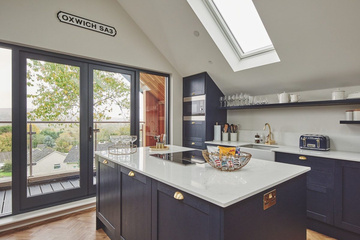 The kitchen at Ty Alice, Gower