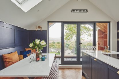 The kitchen at Ty Alice, Gower