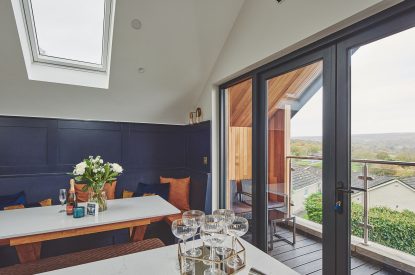 The dining room at Ty Alice, Gower