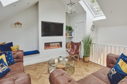 The living room at Ty Alice, Gower