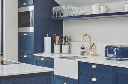 The kitchen at Ty Alice, Gower