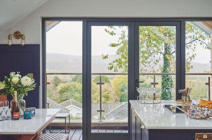 The kitchen at Ty Alice, Gower
