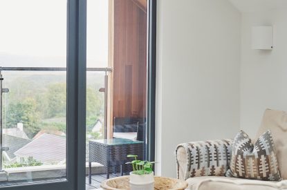 The living room at Ty Florence, Gower