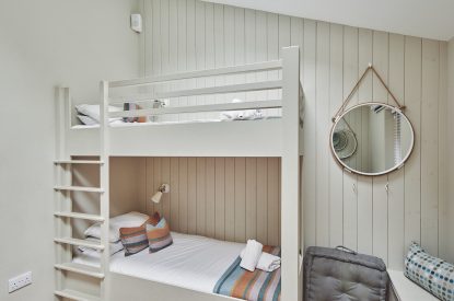 A bedroom at Ty Florence, Gower