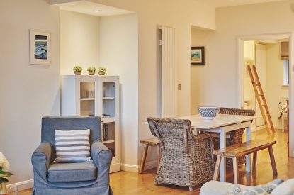 The living room at Ty Gwawr, Gower