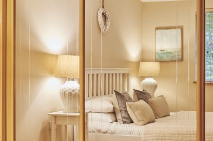 A bedroom at Ty Seren, Gower