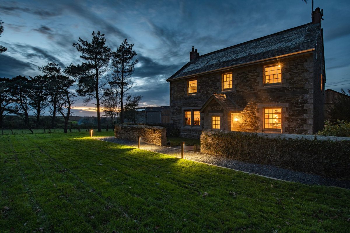 The exterior of Padstone Farmhouse, Cornwall