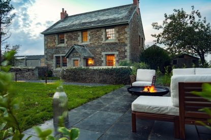 The exterior of Padstone Farmhouse, Cornwall
