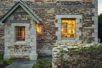 The exterior of Padstone Farmhouse, Cornwall