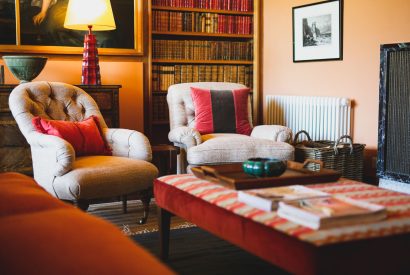 The living room at The Garden House, Edinburgh 