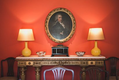 A desk at The Garden House, Edinburgh 