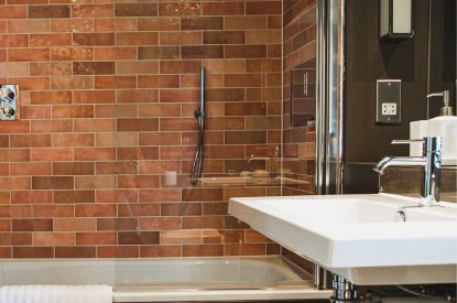 A bathroom at The Garden House, Edinburgh 