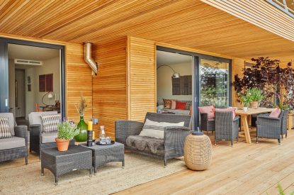 The balcony at Alder Grand Suite, Cotswolds