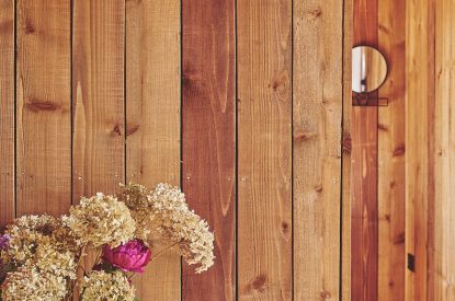The hallway at Big Sky Hideaway, Herefordshire