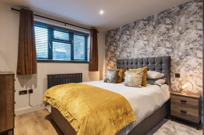 A double bedroom at Porthleven View, Cornwall