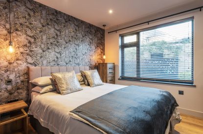 A double bedroom at Porthleven View, Cornwall