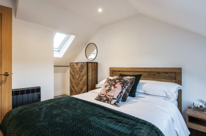 A double bedroom at Porthleven View, Cornwall