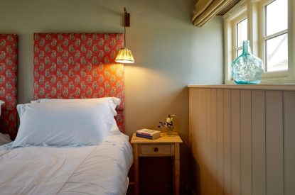 A twin bedroom at Milk Barn, Cotswolds