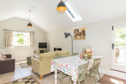 The living room at Wood Cottage, Worcestershire
