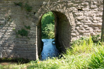 The waterfall at The Old Mill, Worcestershire