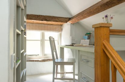 A desk at The Old Mill, Worcestershire