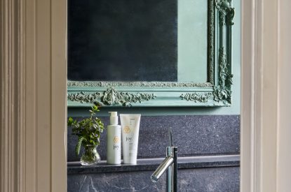 The bathroom sink at Lakeside Manor, Cotswolds