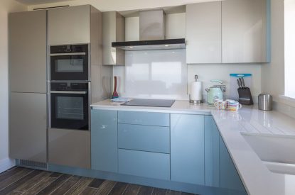 The kitchen at Beesands Vista, Devon